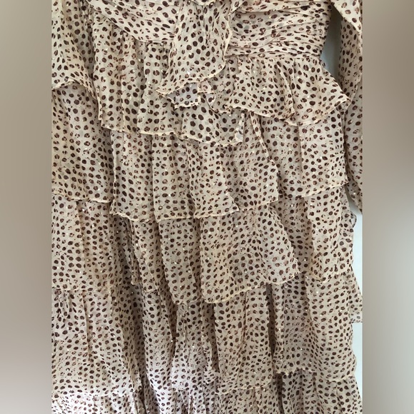 Ulla Johnson Bronze/Caramel Printed Silk Gown - Picture 6 of 9